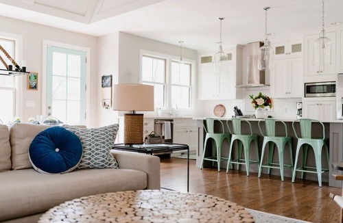 Grand Beach House | 4BR Beach Retreat w/Heated Pool 1 Block to Beach Fire Pit Screened Porch