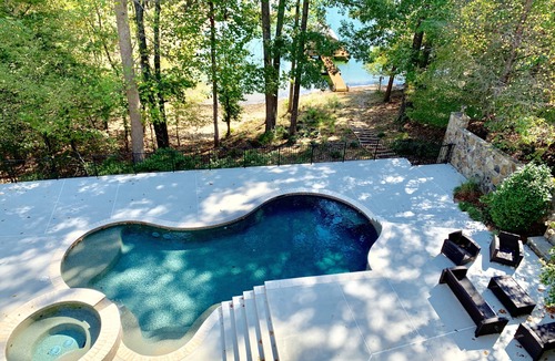 Flowery Branch House | 7000 sf: 5 king/1 queen/7 single beds, heated pool/spa, designer furnishings