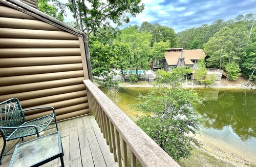 Mount Ida Condo | 80BPD, Four bedroom, two 1/2 bath log-sided condo with lake view , garage by RedAwning