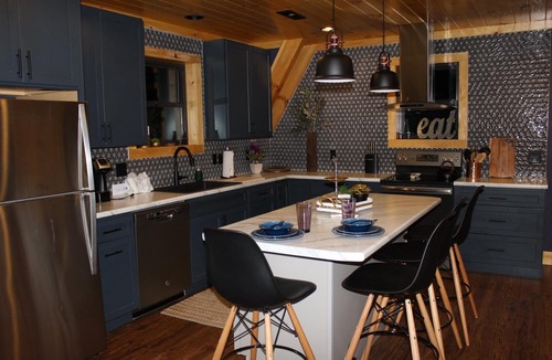 Chalet Village North Cabin | A Frame tucked in mountain minutes from down town! Private.