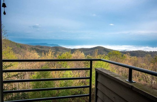 Chalet Village Condo | Above the Trees - Modern Studio for 2 with Views, Wifi, Pools