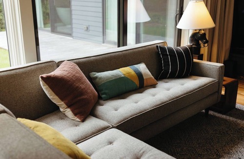 Athens House | Amazing open high ceiling big windows large common room and private backyard.