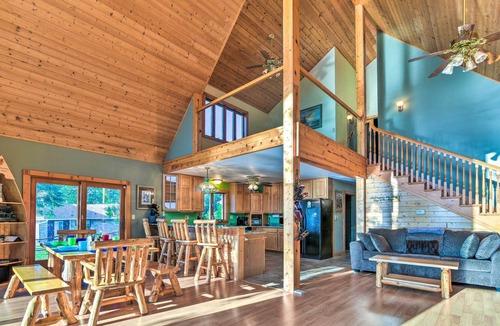 Gilford House | Anchors Away - Waterfront Saginaw Bay Retreat w/Boat dock & Yard!