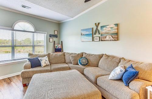 Carolina Yacht Landing House | Balcony + Pool Access: Serene Little River Retreat