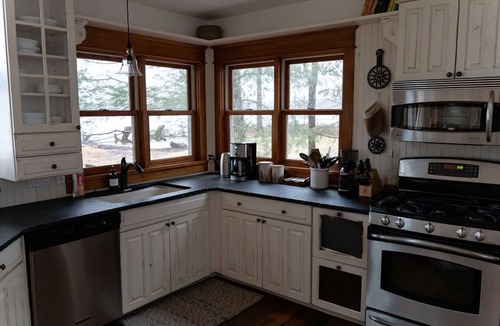 Baldwin House | Baldwin, MI beach front home on Big Star Lake, 3bed/3bath+bunks sleeps 14