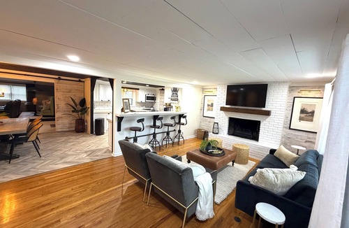 Mason House | Barefoot Tiki Retreat -Inground Heated Pool, Game Rm,Theater Rm,Firepit,Tiki Bar