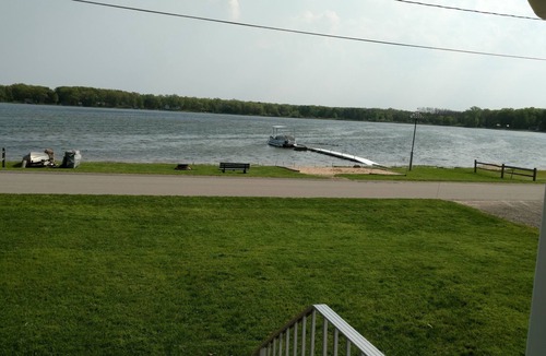 Fountain House | Beachfront retreat on beautiful Tallman lake near HuronManistee National Forest.