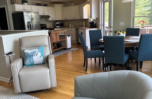 Le Roy House | Beautiful Waterfront Home with Gorgeous Views on All-Sports Lake