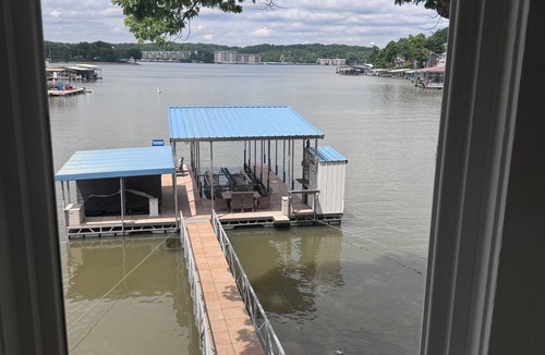 Lake Ozark House | Beautiful Waterfront Lake Home/Private Dock - walk to Bagnell Dam Strip