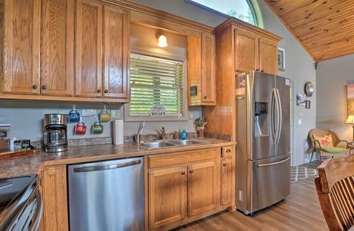 Sylvan Shores Cottage | Beaver Lake Home w/Game Room, Boat Slip & Views!