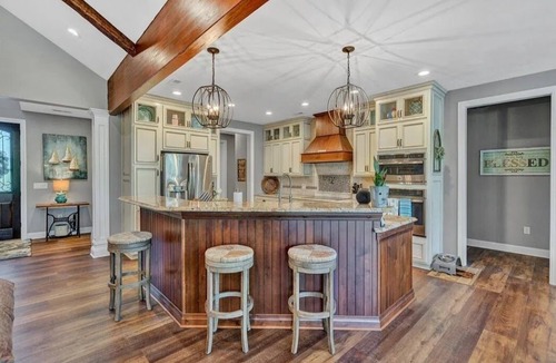 Westlake Corner House | BEST location on Smith Mtn lake! Waterfront home w POOL & Dock in no wake zone.