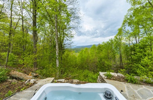 Weaverville House | Blue Ridge Bliss | Mountain Home with Hot Tub & Stunning Views!