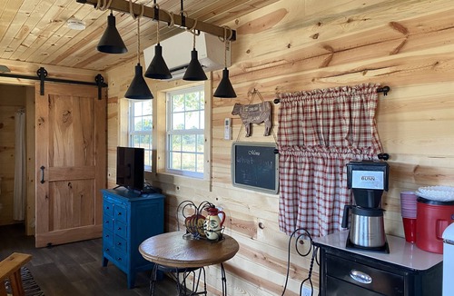 Pottersville Cabin | Brand new tiny cabin located on farm. Near rivers, trailsheads & national forest