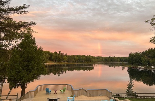 Curtis Township House | Breathtaking sunsets from sandy, eastern shore of North Lake!