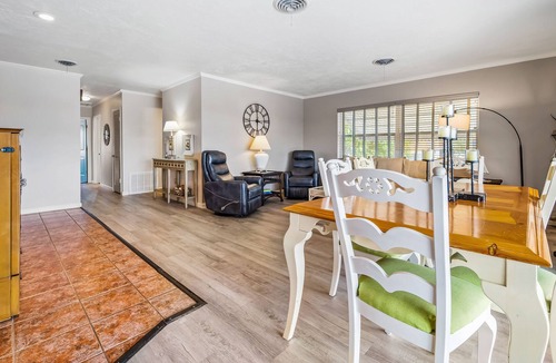 Edgewater House | Canal-front home with deep-water dock, pool, lanai, & central AC - snowbirds OK