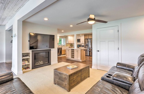 Campbellsport House | Cascade Lakefront Home: Boat Dock, Fire Pit!