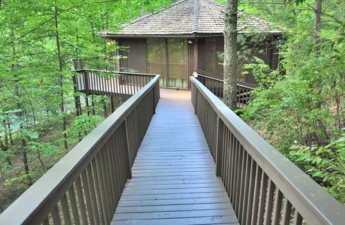 Big Canoe Ski Chalet | Chalet 35 - Unwind with Treetop Views, Splash at Community Pools, & Hike Trails