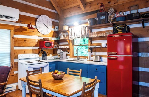 Otto Cabin | Cherry Bluff Cabin on Betty's Creek - 1BR + Open Sleeping Loft, 1 1/2 Baths