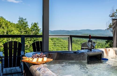 Sevierville House | Cloudchaser Cabin, Private, New Cabin, 2 Kings, Cozy, Modern, Hot Tub, View, Theater