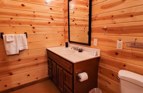 Smoky Mountains Cabin | Comfortable Cabin w/ Private Hot Tub, WiFi, Gas Fireplace, Central AC, and W/D