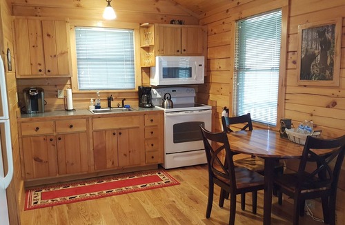 Hillsville Cabin | Comfy WATERFRONT escape awaits at Bear Creek Cabin near BR Parkway & I-77