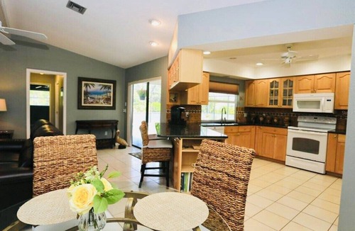 Englewood East House | Covered Heated Pool Included! Only 12 Min Drive to Beach!