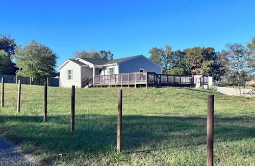 Conover House | Cozy 3-bedroom house with large deck and in charming Conover on family farm.