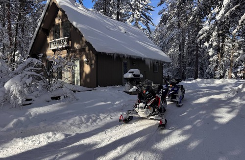 Land O Lakes Ski Chalet | Cozy A-Frame Chalet - on Bike Trail, UTV trail and close to town