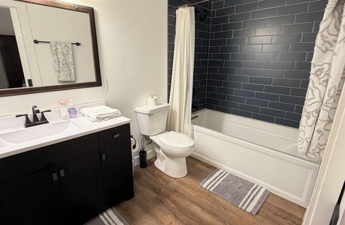 Bellefonte House | Cozy creekside bungalow that sleeps 8. Listen to the creek as you fall asleep