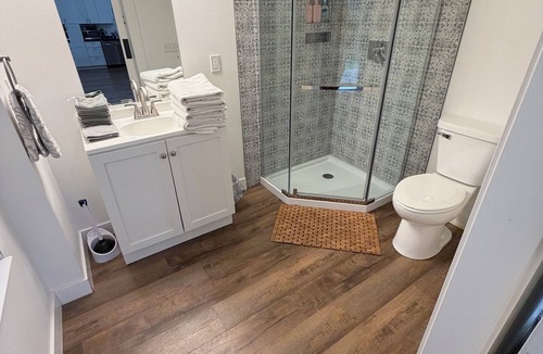 Bellefonte House | Cozy creekside bungalow that sleeps 8. Listen to the creek as you fall asleep