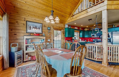 New Tazewell House | Cozy home with stunning views, fire pit, and large fenced in yard