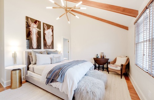 Cabarrus County House | Cozy luxurious log cabin near the rocky river