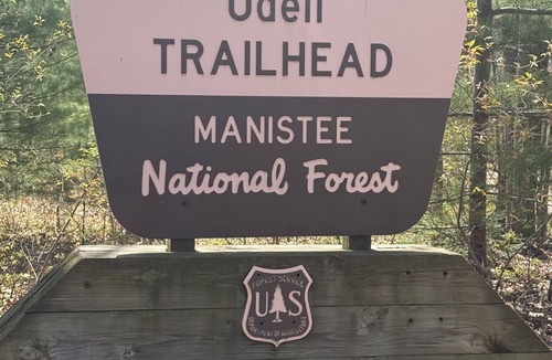 Manistee Cabin | Cozy Manistee Cabin Walk to Udell Hills Trailhead Near NCT & Manistee River