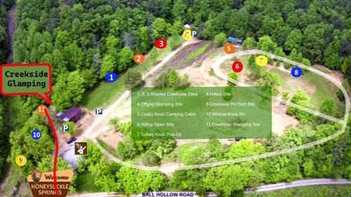 Cosby Other | Creekside Glamping Heaven with Comfy Interior in Cosby, Tennessee