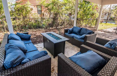 North Charleston House | Creola Charm - 3BR, 2BA with Hot Tub, Fire pit and Washer/Dryer
