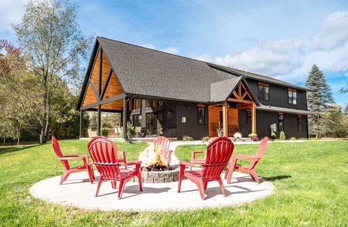 Thompsonville House | Crystal Mountain Retreat: Private Betsie Riverfront & Recreational Trail Access