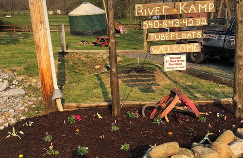 Luray RV Rental | DANCIN WOLF YURT offering “Glamping at its Finest” on the Shenandoah River!