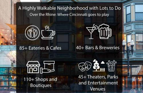 Over-the-Rhine House | Deluxe 5-bedroom Walk everywhere in Over the Rhine