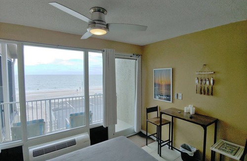 Daytona Beach Shores Apartment | "Direct Oceanfront Studio Condo Close to Sunglow Pier
