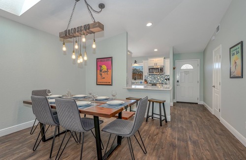 New Smyrna Beach House | Dog Friendly Home w/Private Fenced Yard, Garage & Fire Pit! STEPS to the Beach!