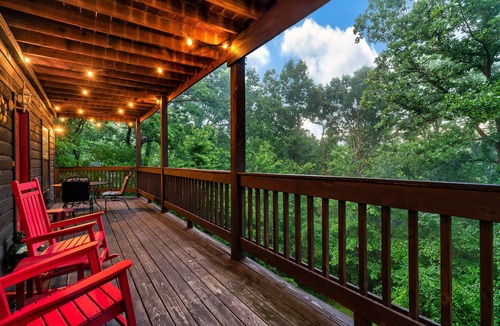 Sevierville Cabin | Dog Friendly-Private-Hot Tub-Pool Table-Treetop View-King Bed-FP-Easy Drive