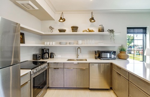 Ludington Condo | Downtown Ludington Modern Condo w/Great Views!