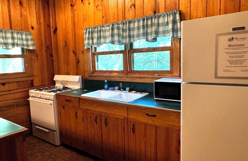 Hot Springs Cabin | E-HOT SPRINGS MYSTIQUE-Vintage Style Lakefront Cabin-Swim-Fish-Dock-Pet Friendly