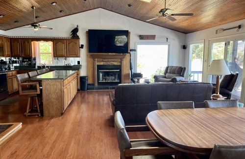 La Follette House | East Norris Point Breathtaking Lake View with Private Dock in Year Around Water