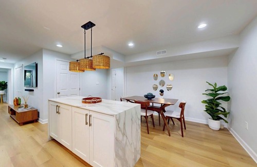 Herndon Villa | Elegant Executive Stay Near Dulles Airport - Private Office & Entrance