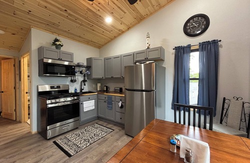 Spruce Ski Chalet | Enchanting chalet- 2 bedroom-2 bath, sleeps 8. Beautiful views of Hubbard Lake.