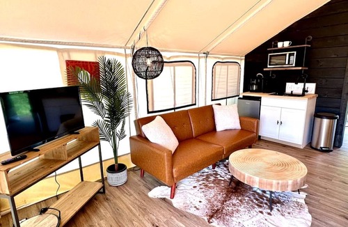 Cadiz RV Rental | Entire Safari Tents Campground Ideal for Large Groups in Kentucky