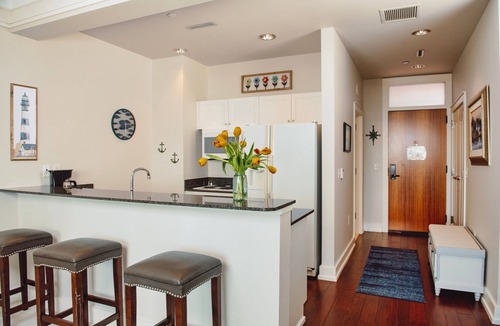 Bay Harbor Condo | Experience luxury at Captain's Lakeview Suite 319 in Bay Harbor, MI, with stunning lake views.