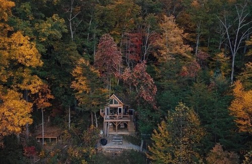 Canton House | Flowertown Charm Off-Grid Treehouse w/Highland Cows