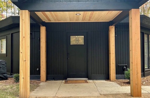 Baldwin Cabin | Four Pines Cabin - Private Cozy Cabin on 10 acres with Hot Tub near Baldwin